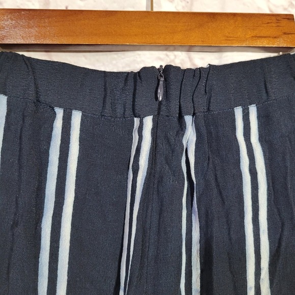 Lulu's Blue Striped High Rise Wide Leg Loose Fitting Pants - Picture 10 of 12